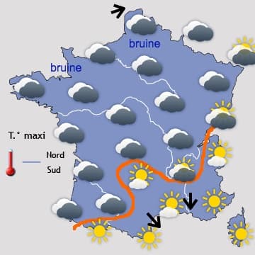 Ciel un peu plus changeant par le Nord
