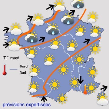 Retour presque généralisé des averses en début semaine