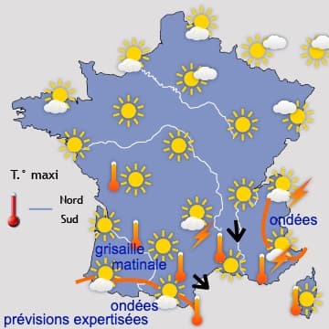 Retour des fortes chaleurs jusqu'à vendredi (samedi dans l'Est)